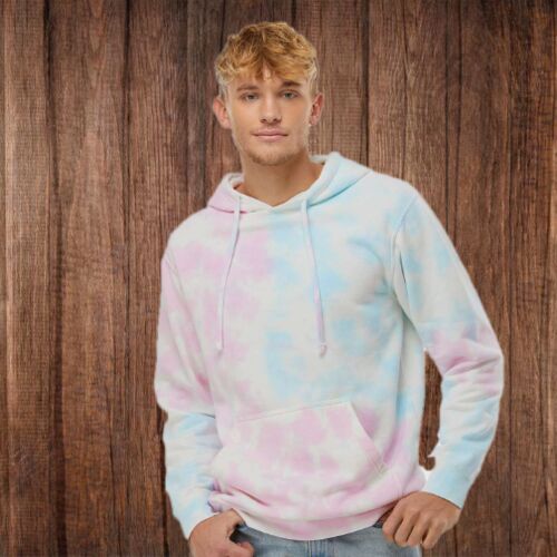 PRM4500TD Unisex Tie-Dyed Hooded Sweatshirt Thumbnail